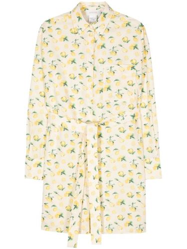 Robe courte à imprimé citron - Sportmax - Modalova