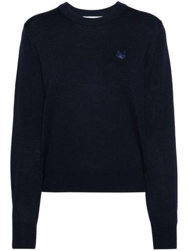 Pull en maille à motif renard - Maison Kitsuné - Modalova