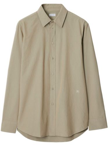 Chemise en coton à logo brodé - Burberry - Modalova