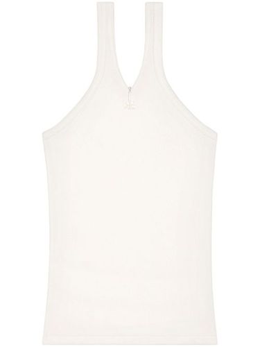 Débardeur nervuré à logo brodé - Courrèges - Modalova