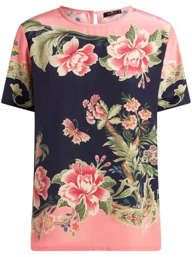 T-shirt imprimé en soie - ETRO - Modalova