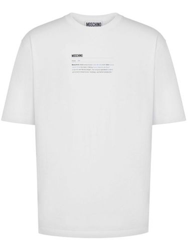 T-shirt en coton à logo imprimé - Moschino - Modalova