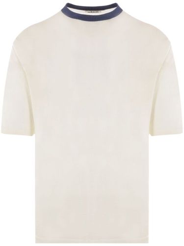 T-shirt à col contrastant - Auralee - Modalova