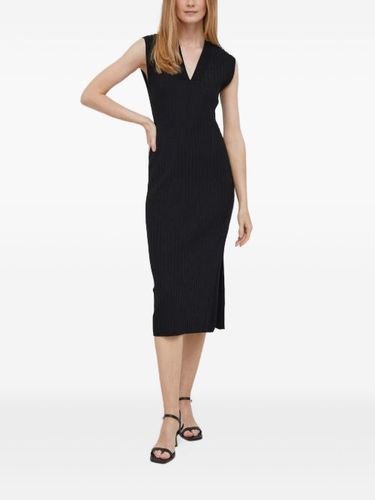 DKNY robe longue à fente - Noir - DKNY - Modalova