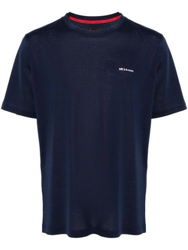 T-shirt en coton à logo brodé - Kiton - Modalova