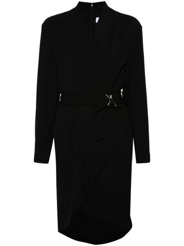 Robe mi-longue à plaque logo - Genny - Modalova