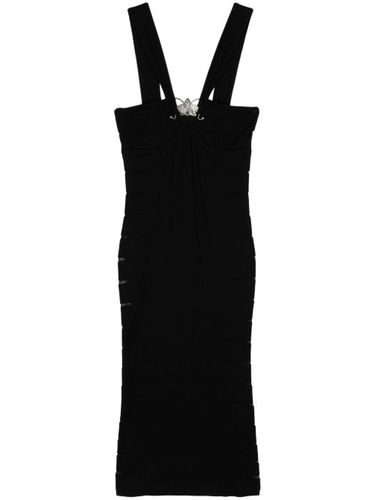 Robe mi-longue en maille à détails de fentes - Genny - Modalova