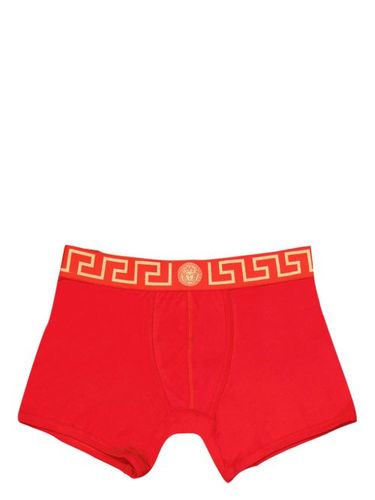 Versace boxer Greca Border - Rouge - Versace - Modalova