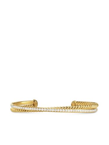 Bracelet Crossover Two Row en 18ct pavé de diamants - David Yurman - Modalova