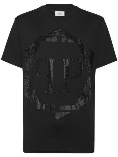 T-shirt à logo strassé - Philipp Plein - Modalova