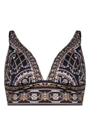 Haut de bikini triangle à imprimé graphique - Camilla - Modalova