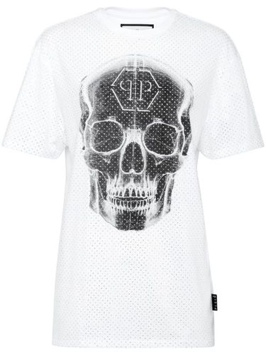 T-shirt Skull à strass - Philipp Plein - Modalova