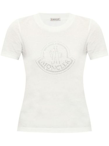 T-shirt en coton à logo imprimé - Moncler - Modalova