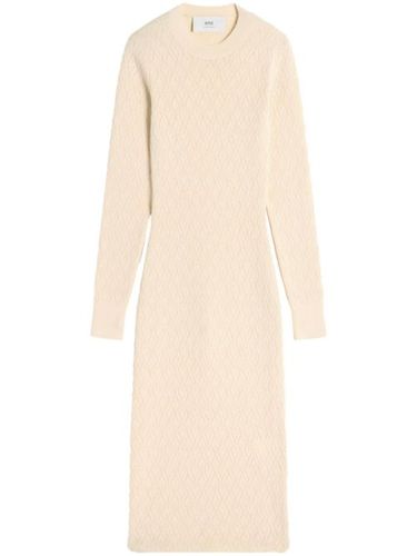 Robe mi-longue à logo - AMI Paris - Modalova