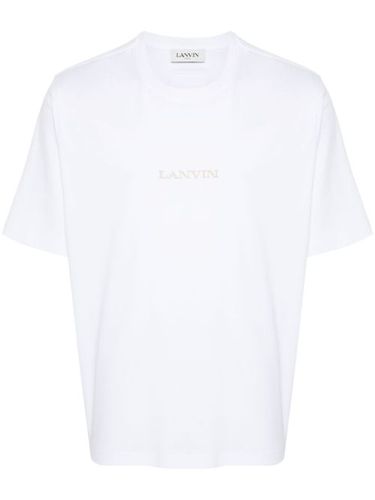 T-shirt en coton à logo brodé - Lanvin - Modalova