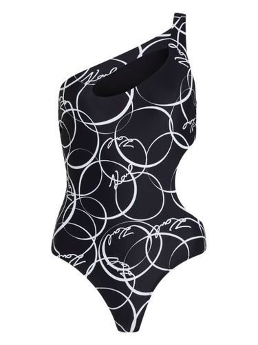 Maillot de bain imprimé à découpes - Karl Lagerfeld - Modalova