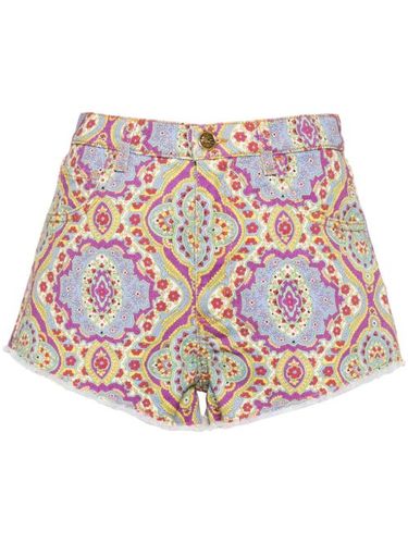 ETRO short en jean à fleurs - Bleu - ETRO - Modalova