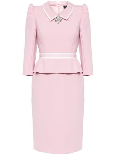 Robe mi-longue à taille péplum - Jenny Packham - Modalova