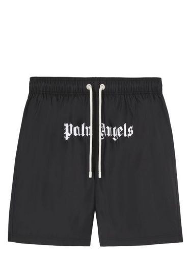 Short de bain à logo imprimé - Palm Angels - Modalova