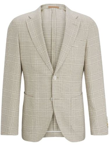 Blazer à carreaux - BOSS - Modalova