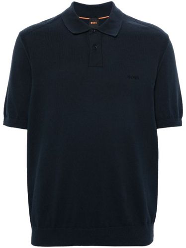 BOSS polo en maille fine - Bleu - BOSS - Modalova