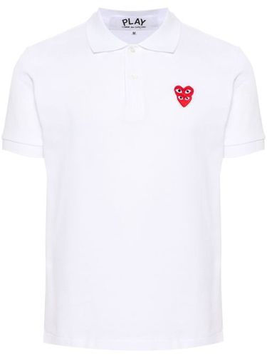 Polo à patch cœur - Comme Des Garçons Play - Modalova