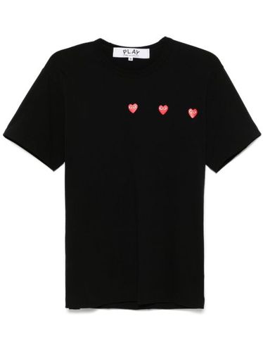 T-shirt en coton à imprimé coeur - Comme Des Garçons Play - Modalova