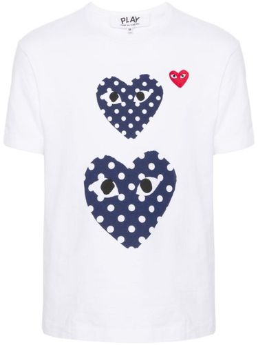 T-shirt en coton à motif coeur - Comme Des Garçons Play - Modalova
