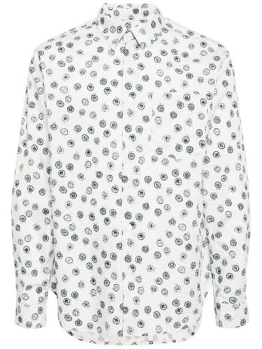 Chemise en coton à imprimé graphique - Maison Kitsuné - Modalova