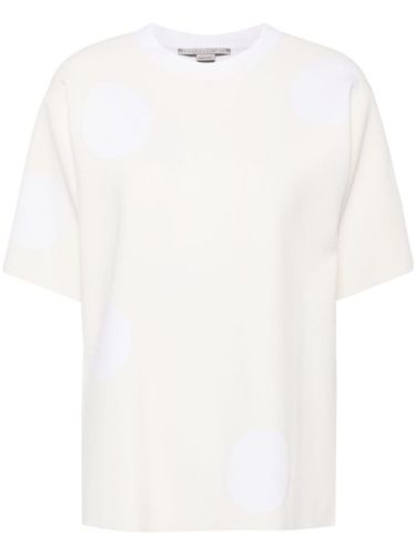 T-shirt à pois en intarsia - Stella McCartney - Modalova