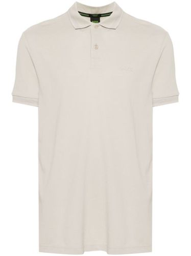 Polo à logo imprimé - BOSS - Modalova