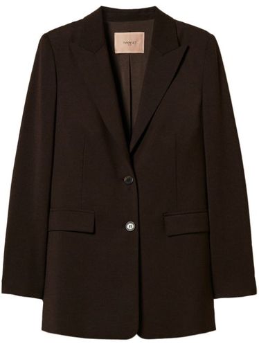 Blazer à plaque logo - TWINSET - Modalova