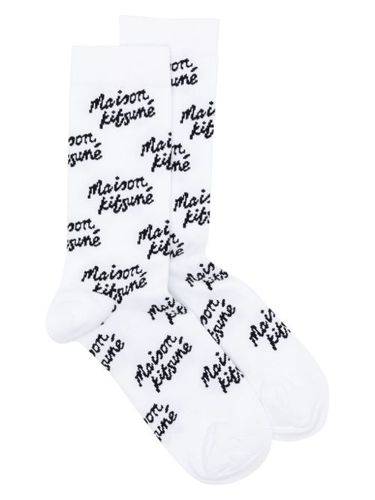 Chaussettes à motif monogrammé - Maison Kitsuné - Modalova