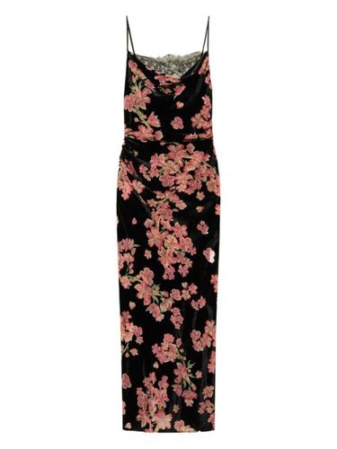 Robe-nuisette en velours à fleurs - TWINSET - Modalova