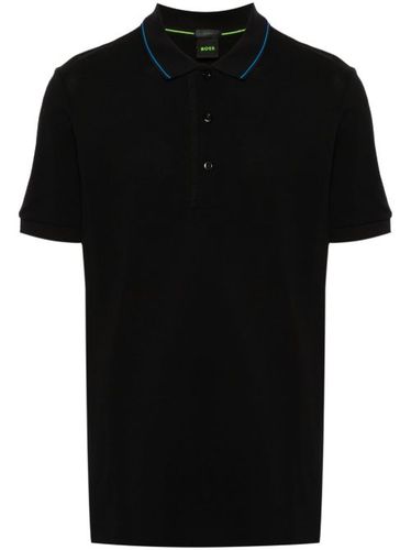 BOSS polo à logo brodé - Noir - BOSS - Modalova