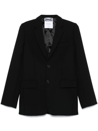 Blazer à simple boutonnage - Moschino - Modalova
