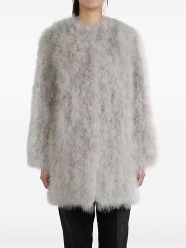 Feather-detailing coat - Yves Salomon - Modalova