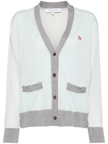 Cardigan colour block à patch - Maison Kitsuné - Modalova