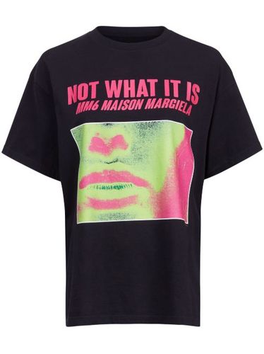 T-shirt en coton à imprimé graphique - MM6 Maison Margiela - Modalova
