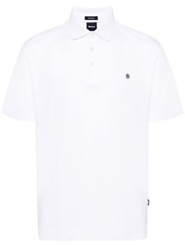 BOSS polo à logo appliqué - Blanc - BOSS - Modalova