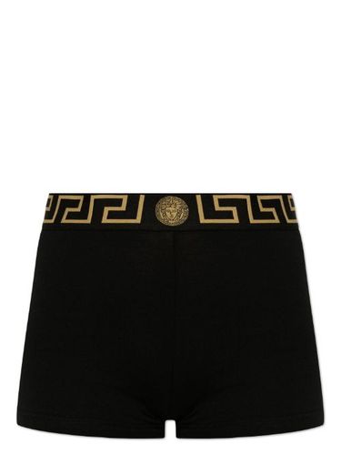 Boxer imprimé à taille haute - Versace - Modalova
