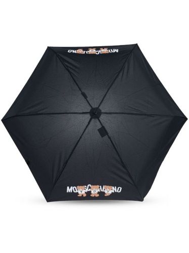 Parapluie compact à imprimé Teddy Bear - Moschino - Modalova
