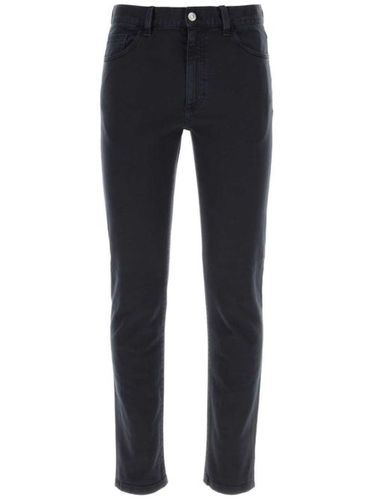 Zegna jean à patch logo - Noir - Zegna - Modalova