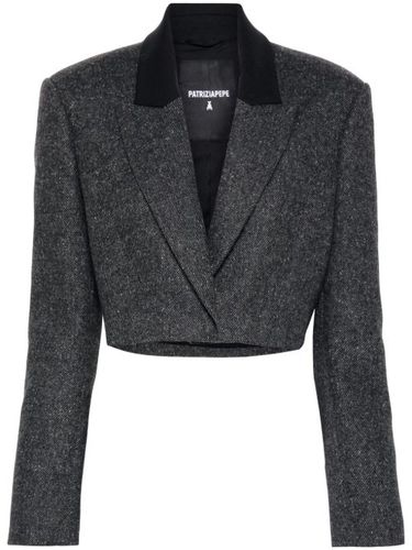 Blazer à coupe crop - Patrizia Pepe - Modalova