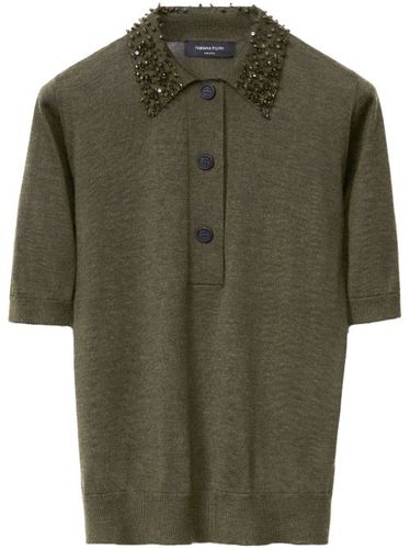 Polo à col brodé - Fabiana Filippi - Modalova