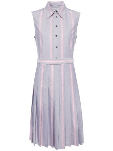 Robe rayée à taille ceinturée - Thom Browne - Modalova