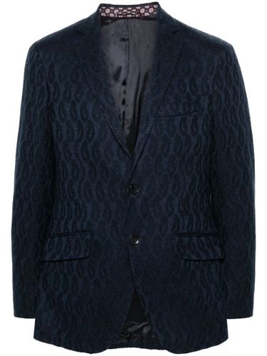 ETRO blazer en coton - Bleu - ETRO - Modalova