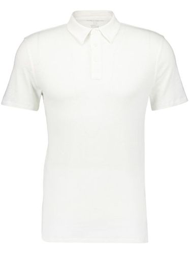 Polo en lin stretch à manches courtes - Majestic Filatures - Modalova