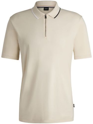 Polo à col zippé - BOSS - Modalova