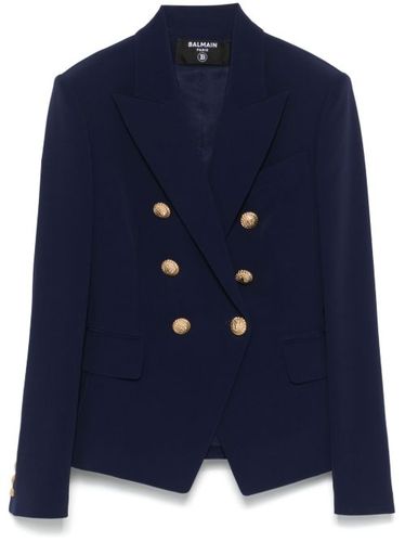 Balmain blazer en crêpe - Bleu - Balmain - Modalova